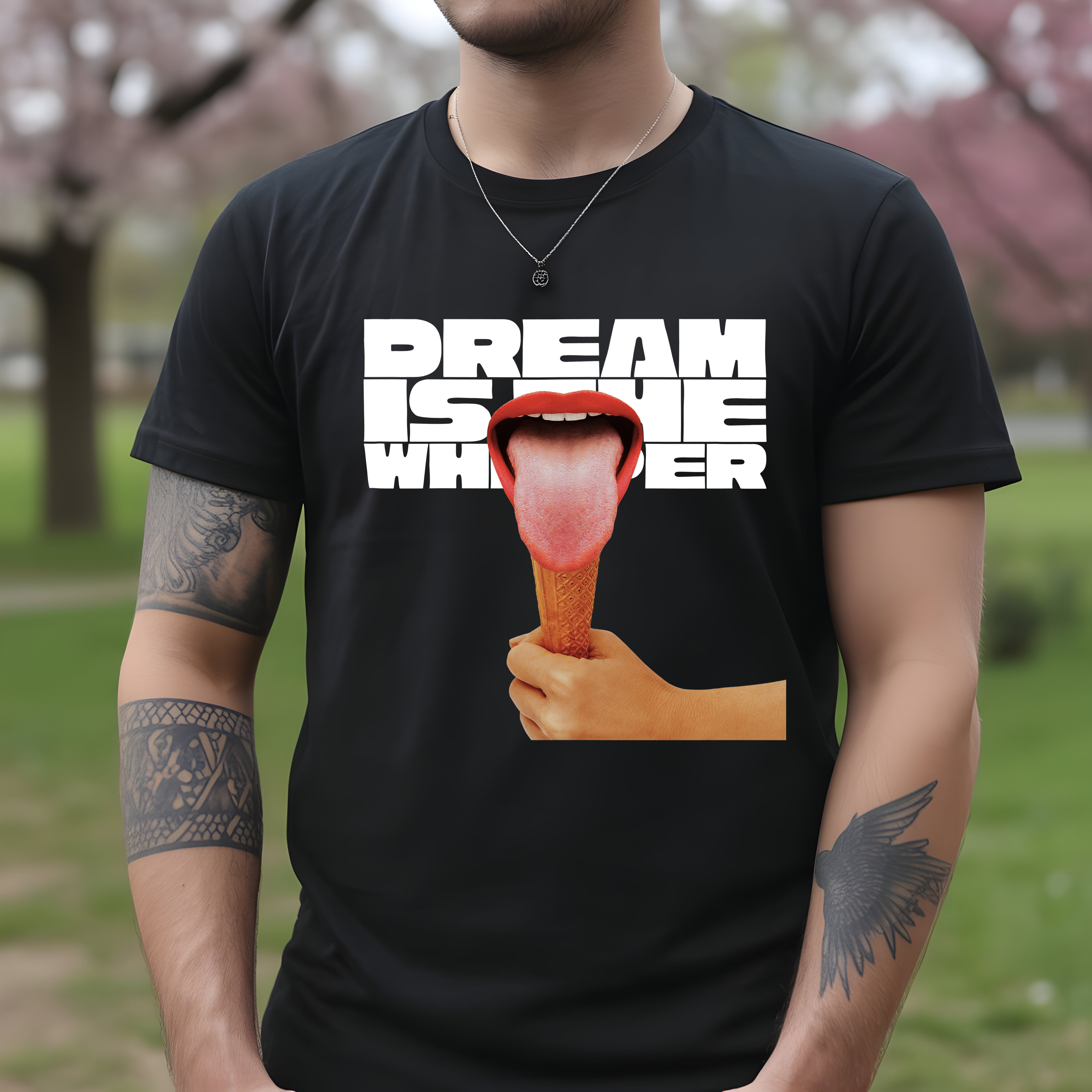 Tricou bărbați bumbac 100% regular fit – model Dream Whatever