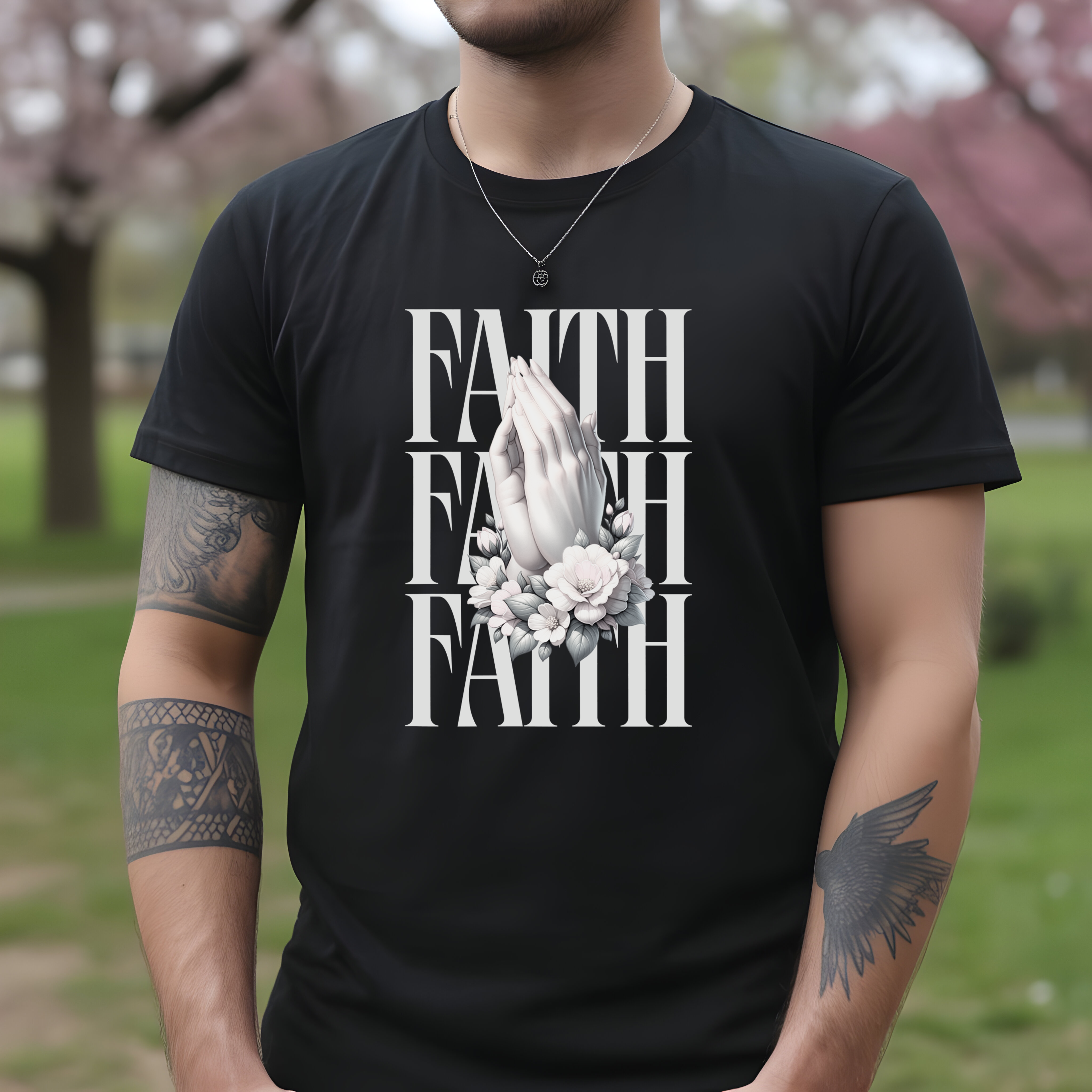 Tricou bărbați bumbac 100% regular fit – model Faith