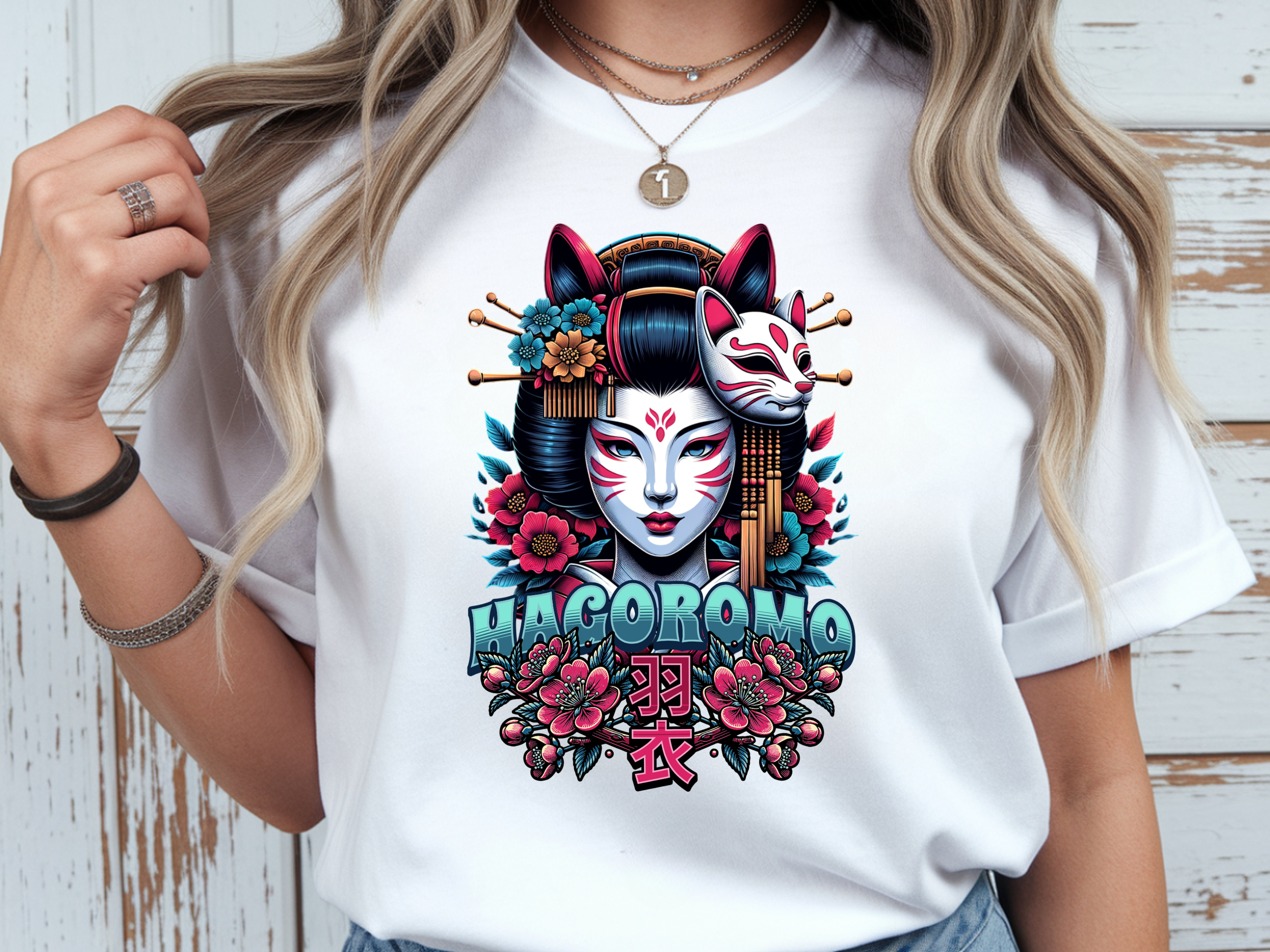 Tricou de damă oversize din bumbac 100% – model Hagoromo