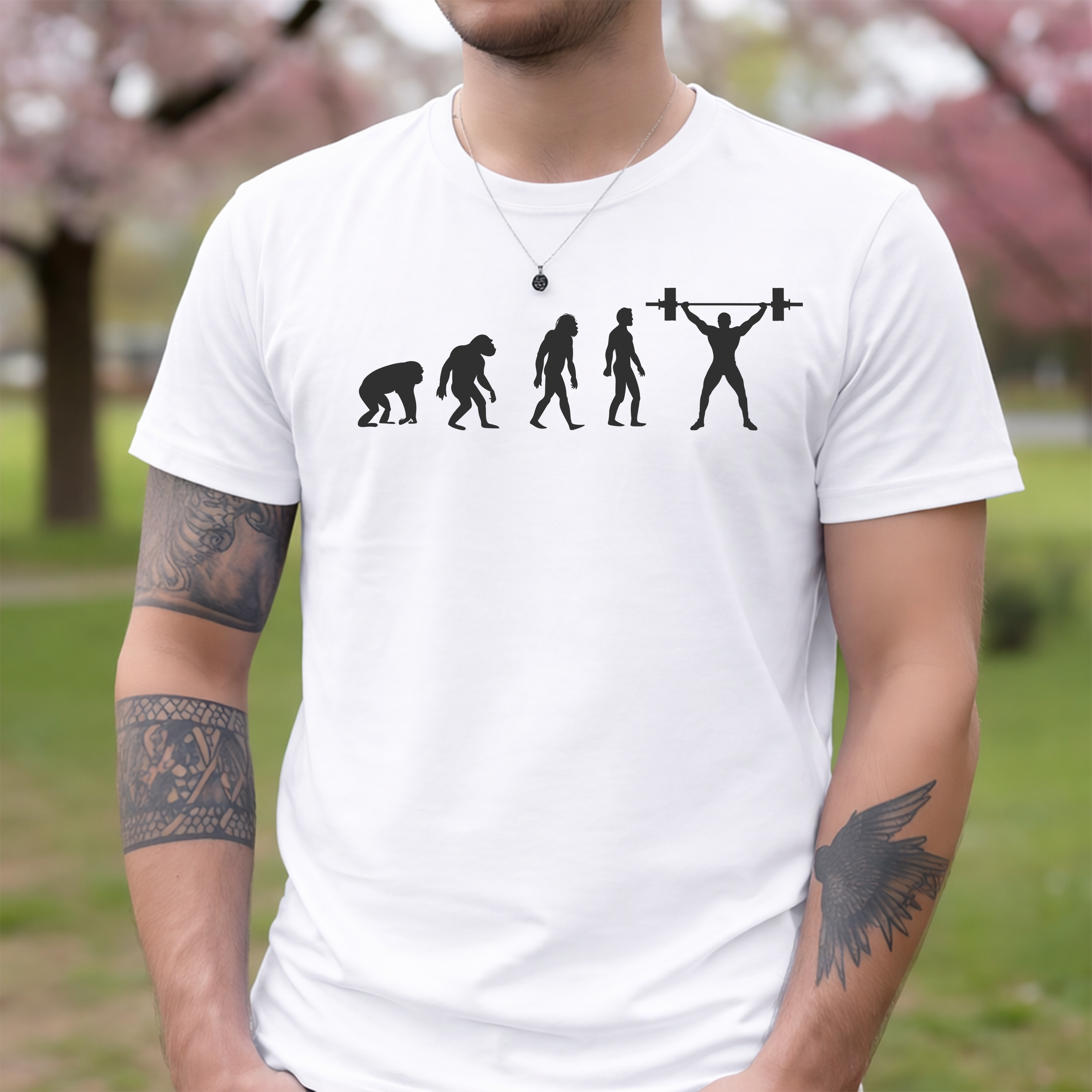 Tricou bărbați bumbac 100% regular fit – model Monkey to human