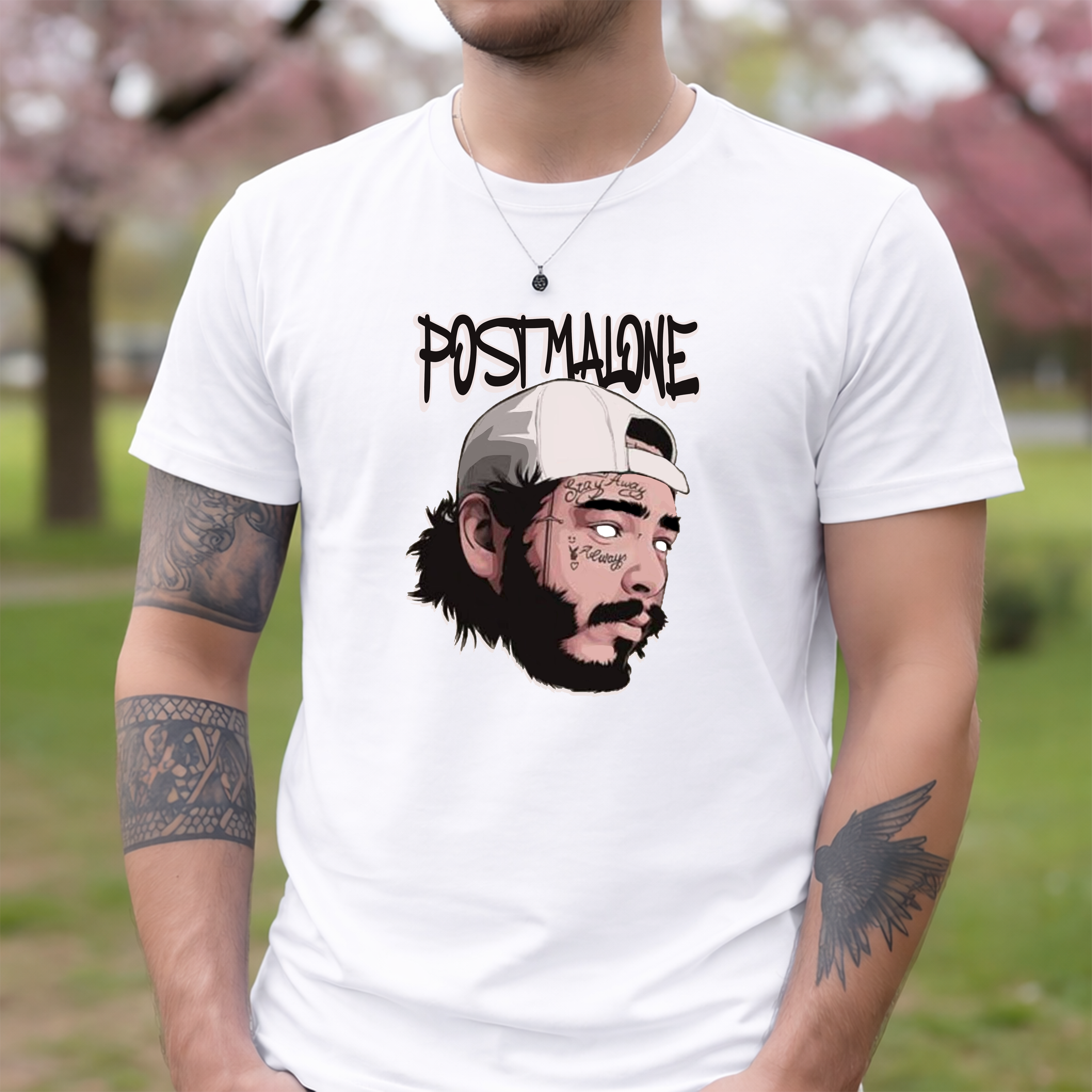 Tricou bărbați bumbac 100% regular fit – model Post Malone 3