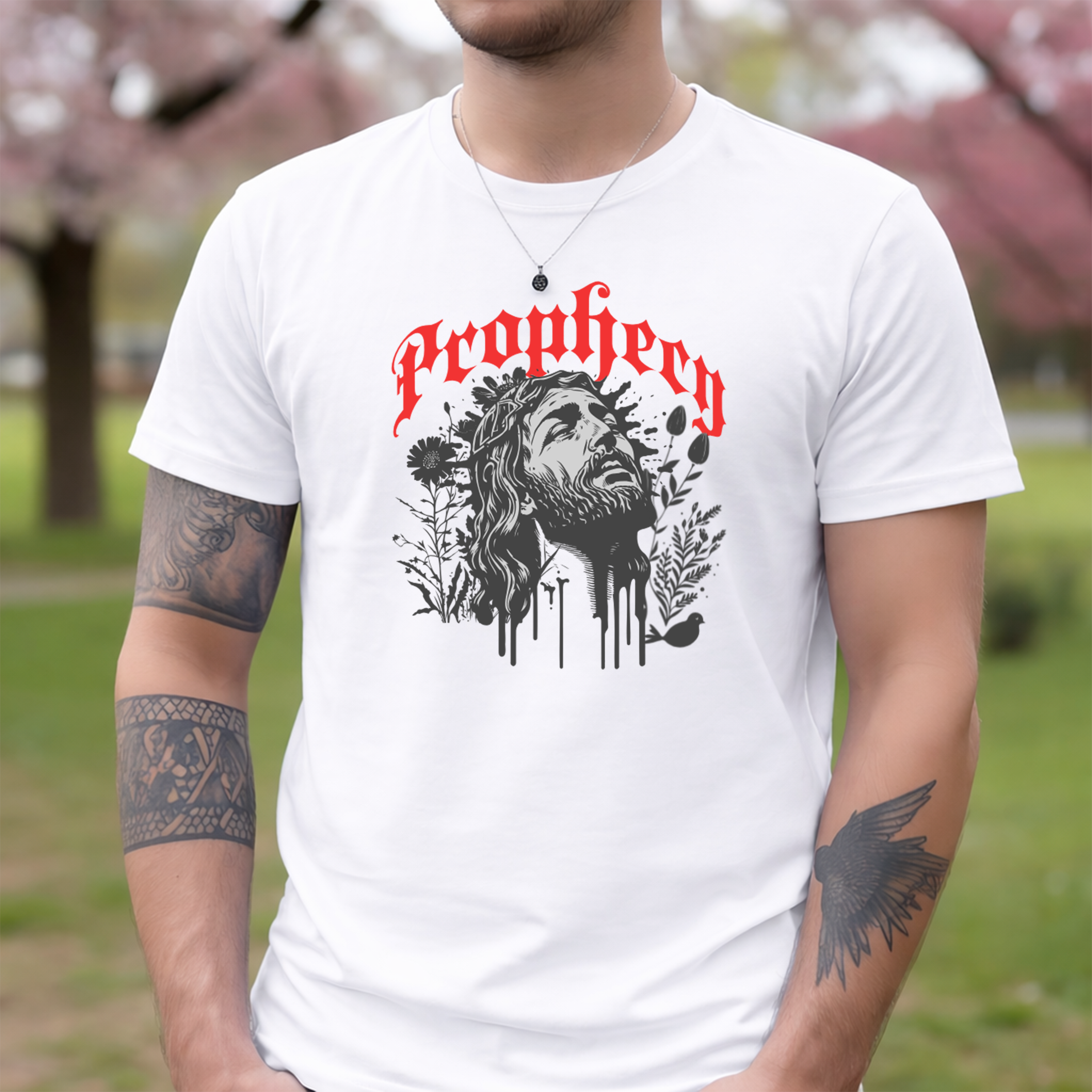 Tricou bărbați bumbac 100% regular fit – model Prophecy