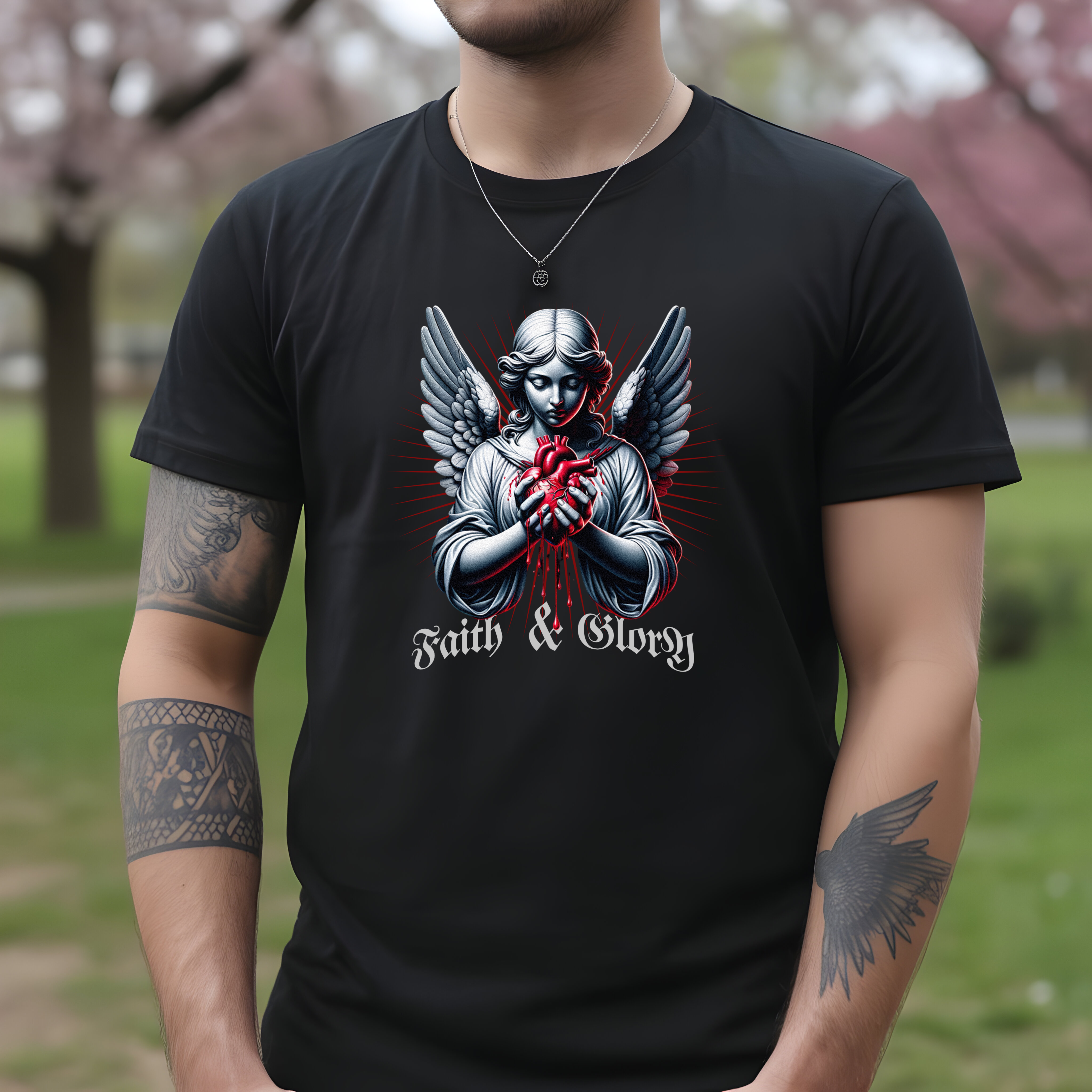 Tricou bărbați bumbac 100% regular fit – model Saith and Glory