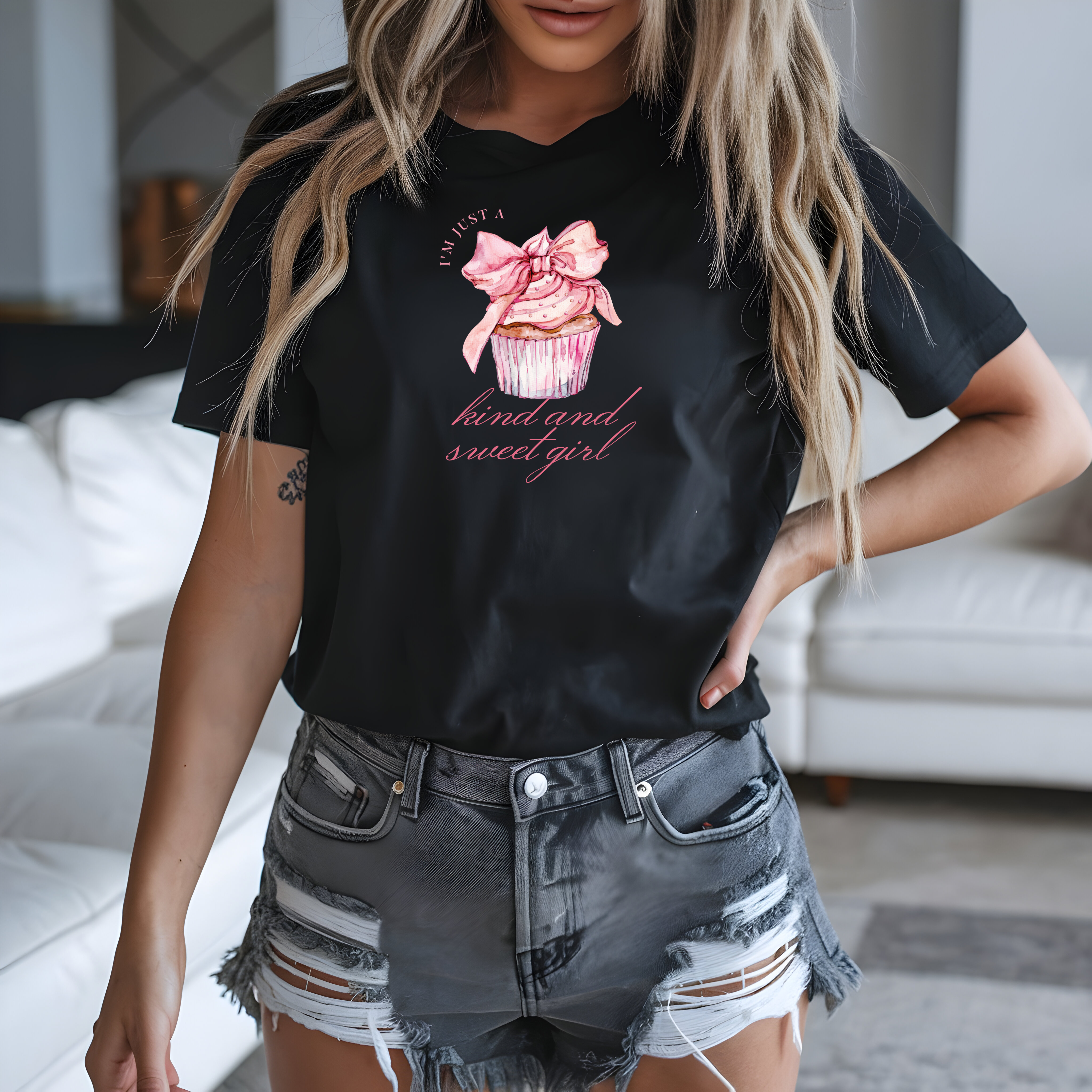Tricou de damă oversize din bumbac 100% – model SweetGirl