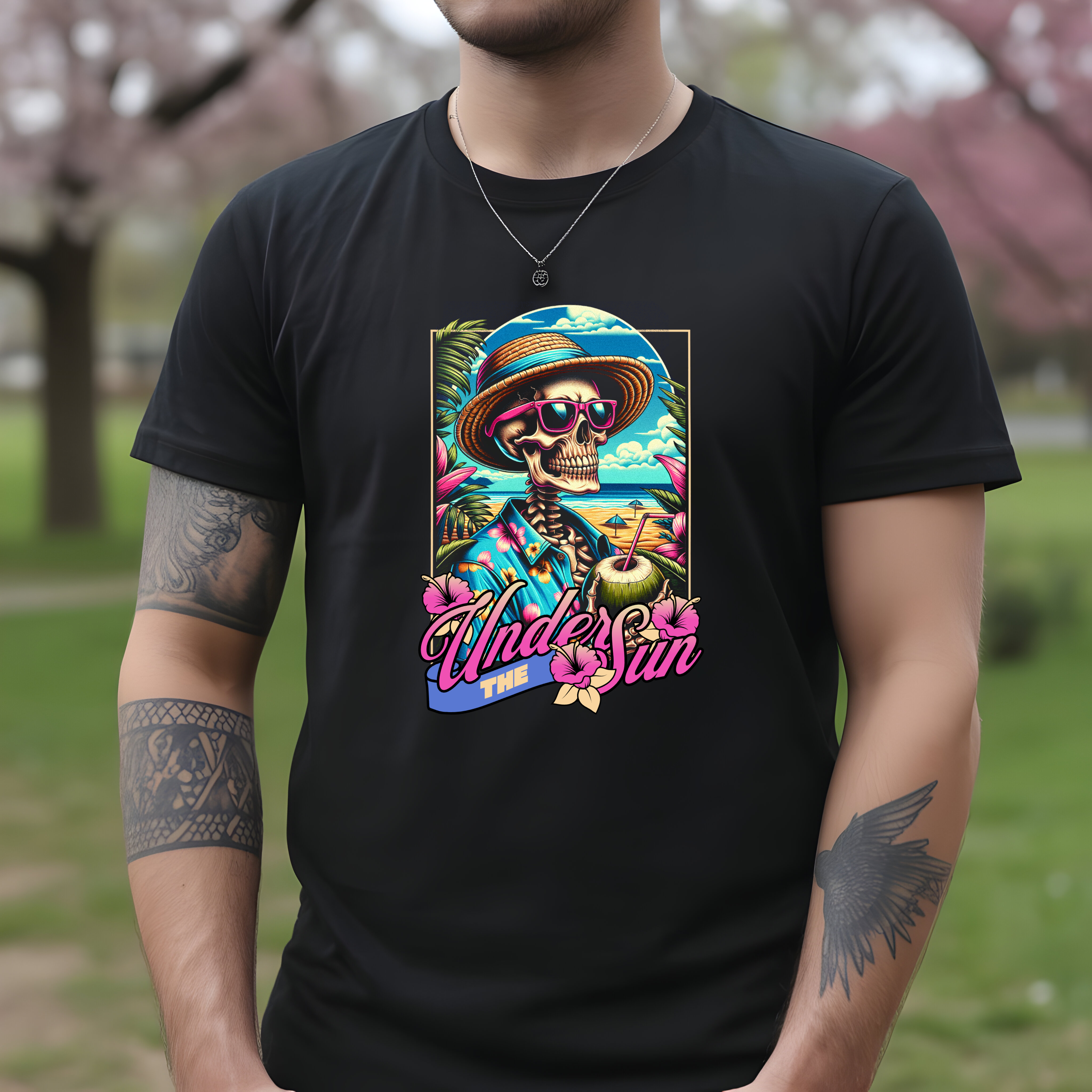 Tricou bărbați bumbac 100% regular fit – model Under Sun