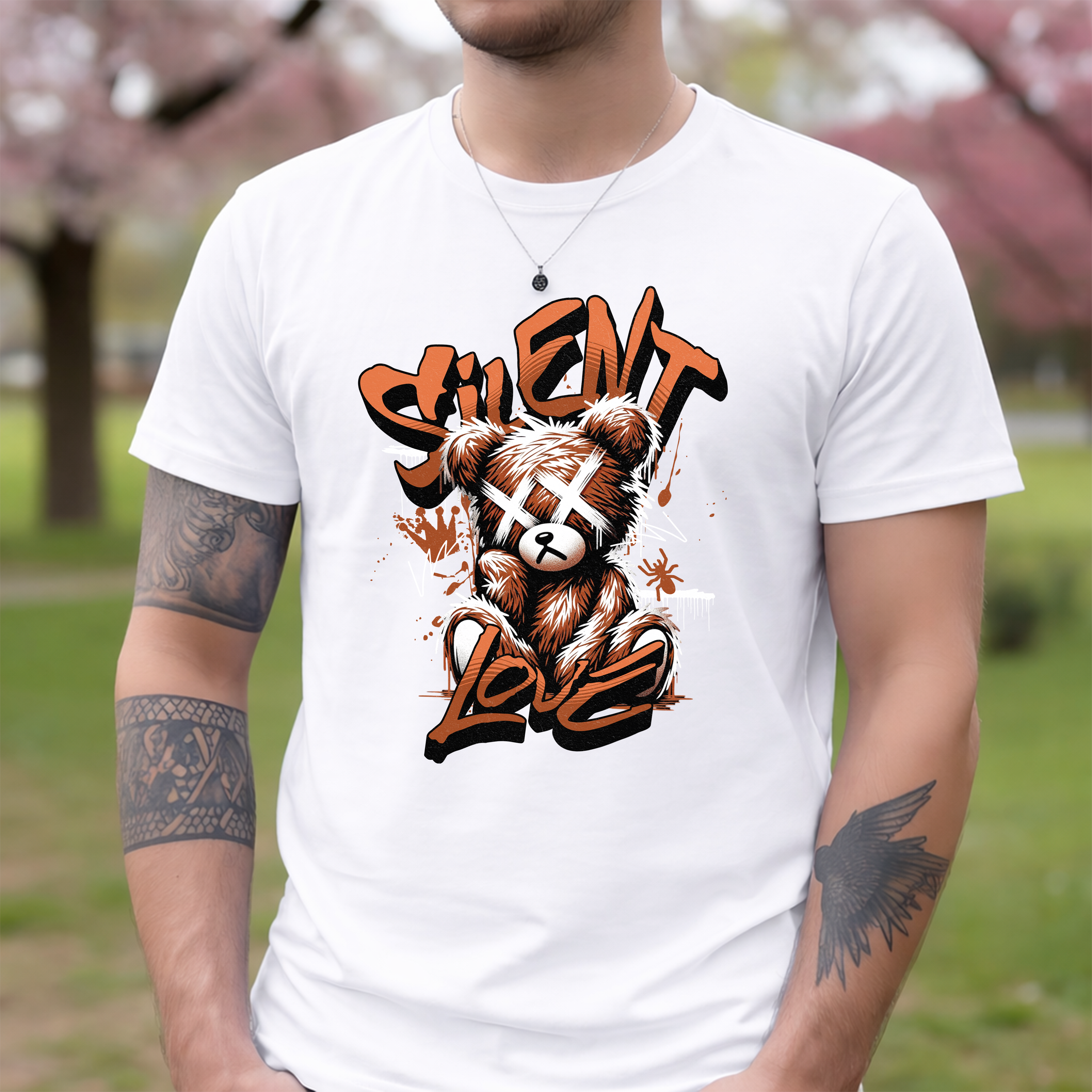 Tricou bărbați bumbac 100% regular fit – model Urs Silent